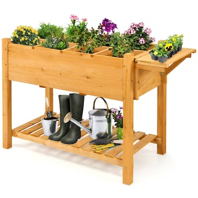 Costway Raised Garden Bed Elevated Planter Box Kit w/8 Grids & Folding - See Details