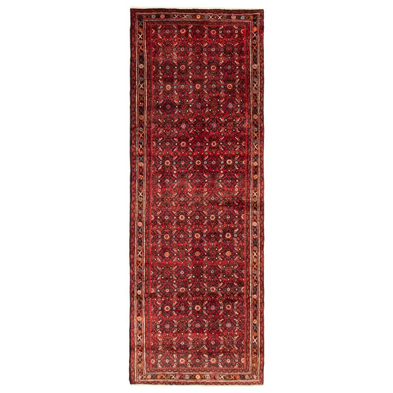 ECARPETGALLERY Hand-knotted Andelz Red Wool Rug - 3'8 x 10'3 - Red - 3'8 x 10'3