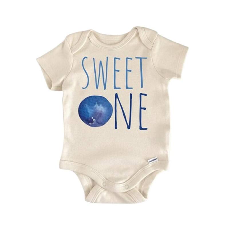Sweet One Blueberry Birthday - Baby Boy Girl Clothes Infant Bodysuit Funny Cute Newborn
