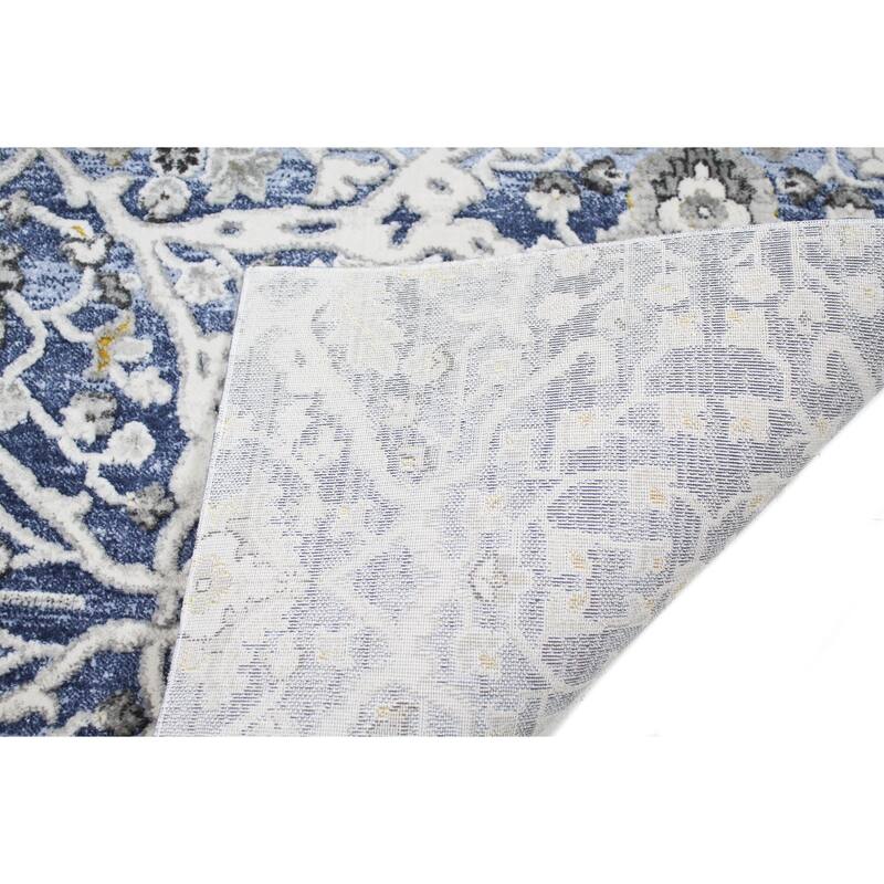 Bashian Shepherd Blue Transitional Area Rug