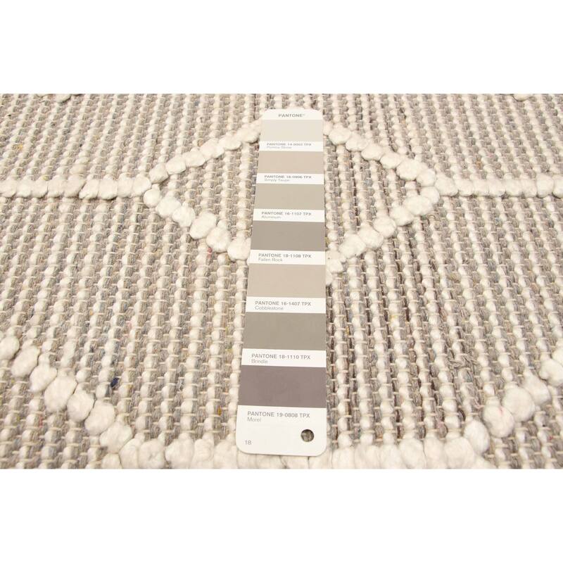 ECARPETGALLERY Braid weave Sienna Taupe Wool Rug - 5'1 x 8'4