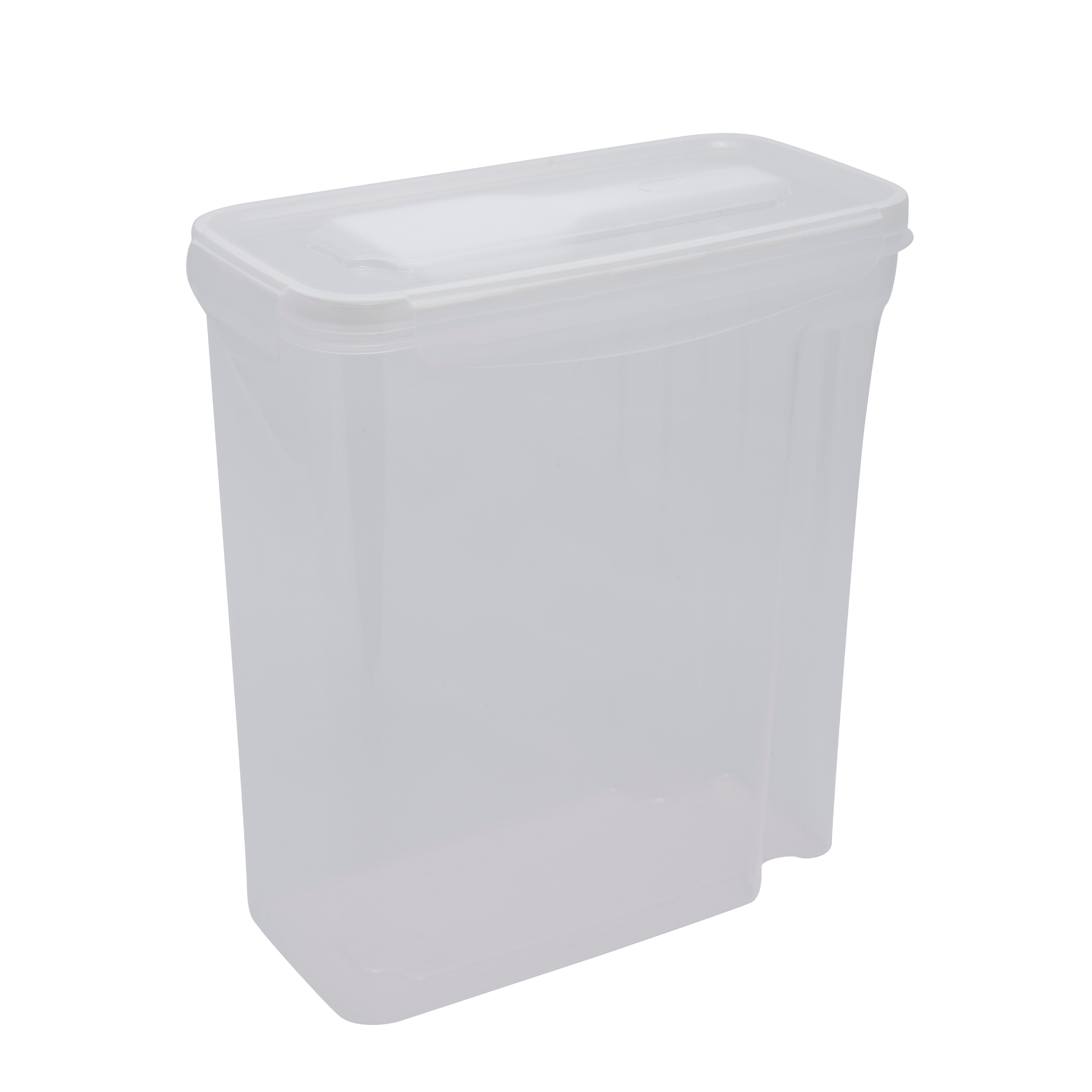 Basicwise White Large Plastic Storage Food Holder Containers with