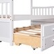 preview thumbnail 12 of 16, Elegant design,Twin size Wooden House Bed with Trundle and 3 Storage Drawers