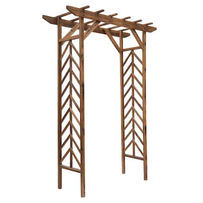 Wooden Garden Arbor Arch Trellis