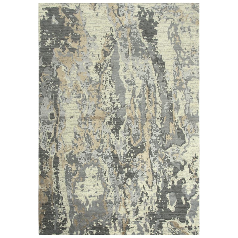 Alora Decor Radiant Abstract Hand Carved Wool Blend Rug