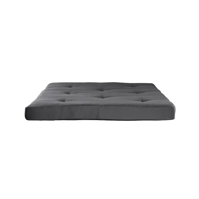 Avenue Greene Carlisle 6 Inch Full Size Poly Filled Futon Mattress - Grey
