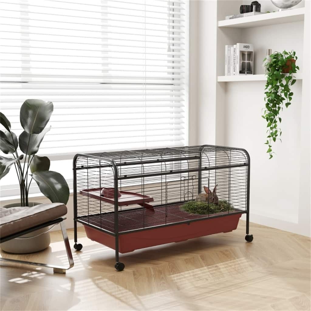 Heavy Duty Pet Cage with Multiple Doors for Easy Access - 48" L x 23.25” W x 28.75" H