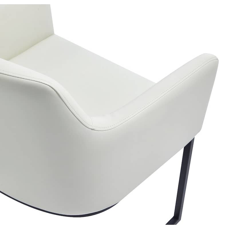 Manhattan Comfort Modern Serena Leatherette Upholstered Dining Armchair