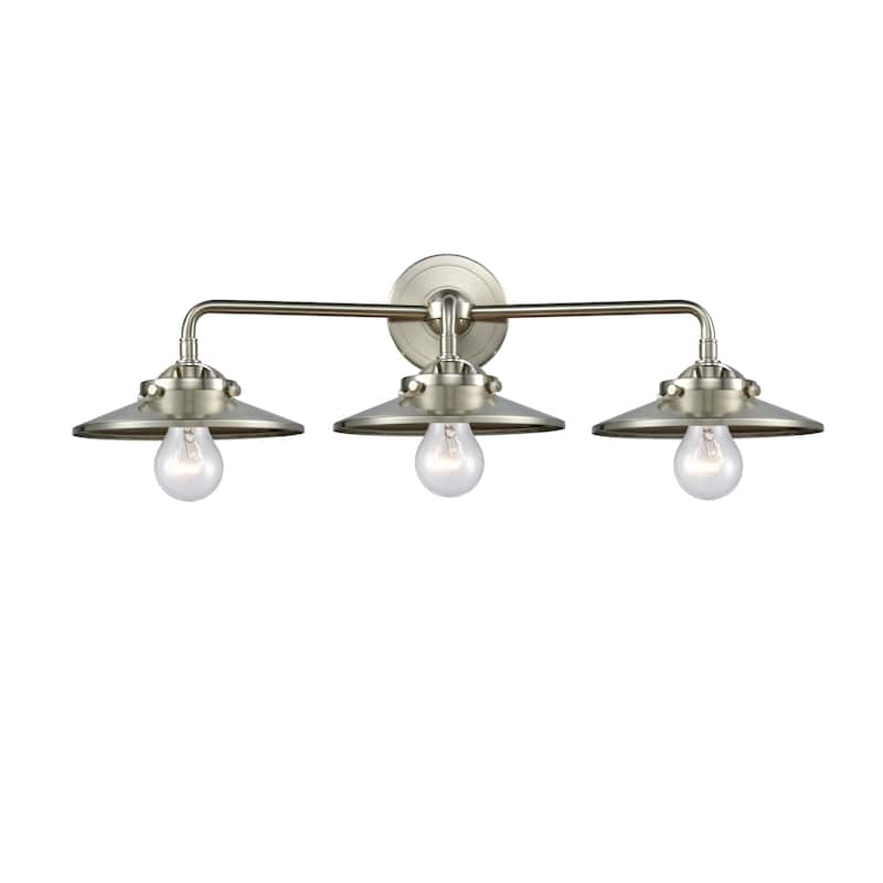 Innovations Lighting Railroad 3 Light 26" Wide Bathroom Vanity Light - Brushed Satin Nickel