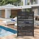 Outdoor Privacy Screen Metal Privacy Screen Panel Free Standing - 72*47 ...