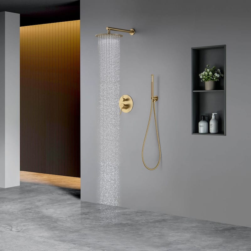 Circular Pressure Balanced Shower System with Rough-In Valve