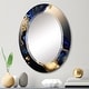 preview thumbnail 12 of 12, Designart 'Abstract Marble Geode Blue I' Printed Abstract Liquid Ink Wall Mirror 20in.x30in.