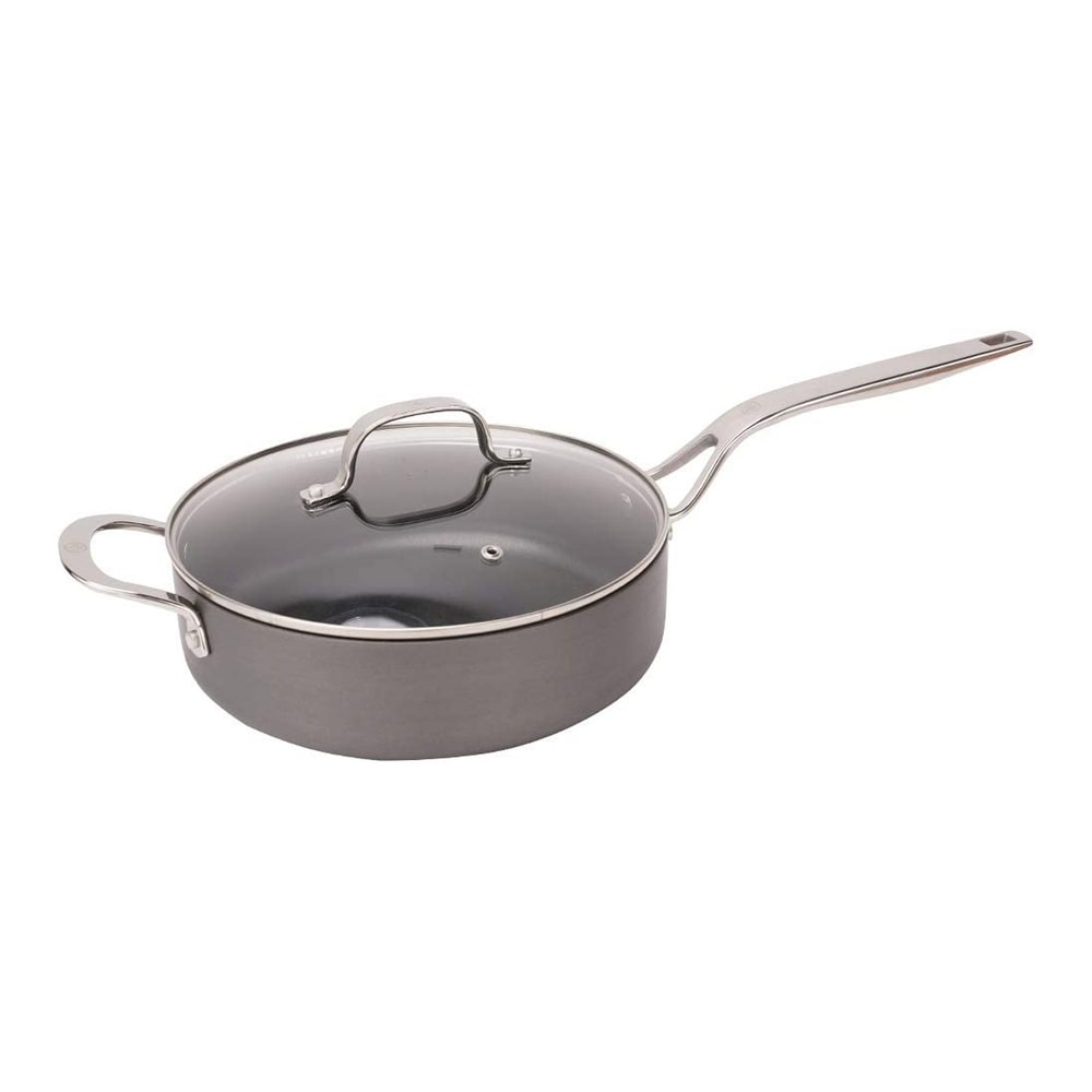 Armor Max Sauté Pan with Lid 5.5 Qt Non Stick Deep Frying Pan with Lid