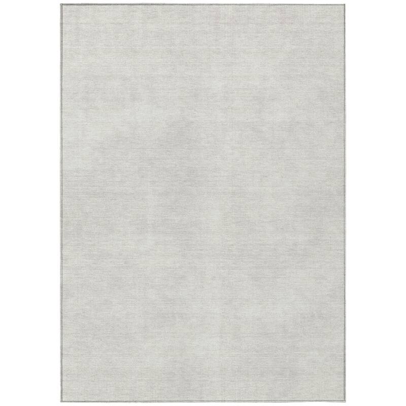 HomeRoots Solid Color Transitional Rectangle Outdoor Rug