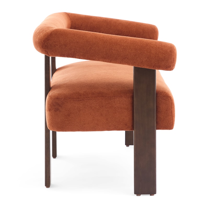 Christopher Knight Home - Loft Round armrest loveseat Rubber Wood