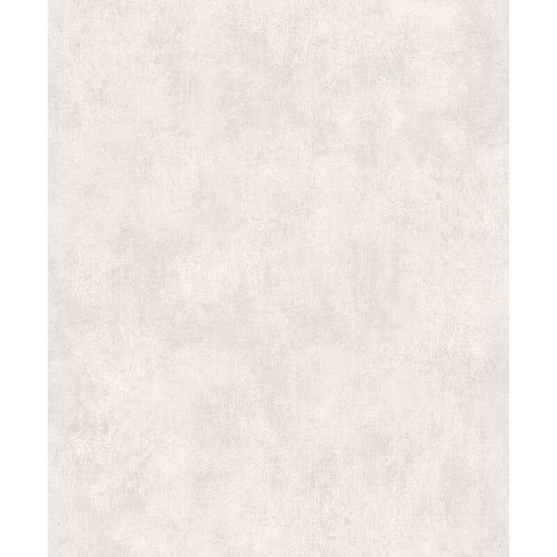 Seabrook Designs Claire Faux Plaster Nonwoven Unpasted Wallpaper - 20.9 in. W x 33 ft. L - Cool Pearl