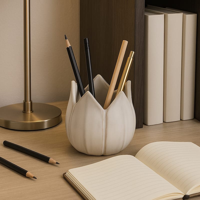 Ceramic Leaf Shaped Storage Bowl - 4"