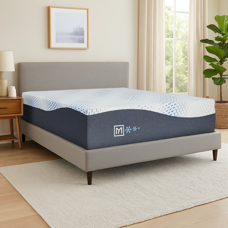 Miy California King Mattress, Cool Gel Memory Foam, 14 Inch Adjustable