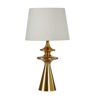 Skye 28" Table Lamp with Linen Shade, Brass