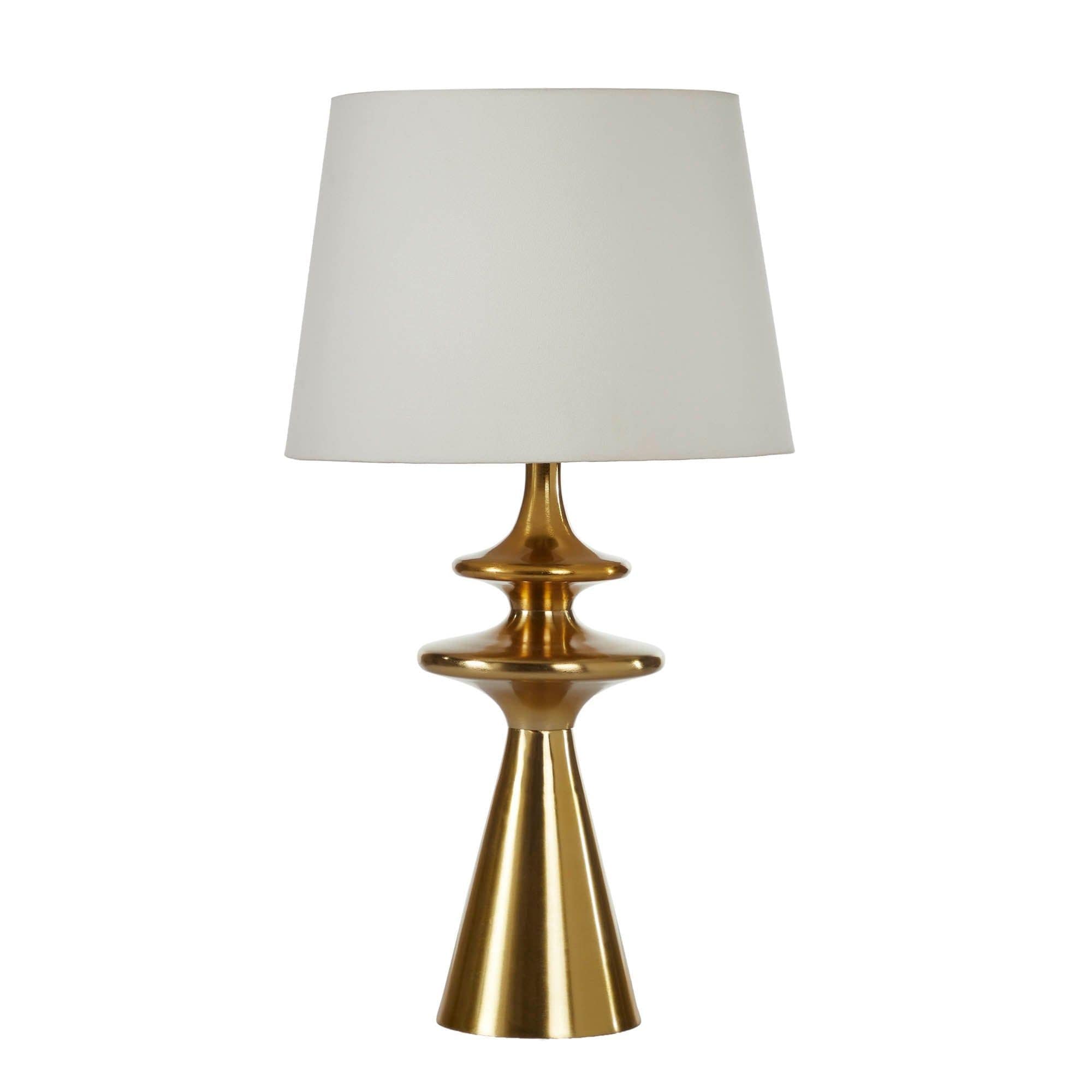 Skye 28" Table Lamp with Linen Shade, Brass