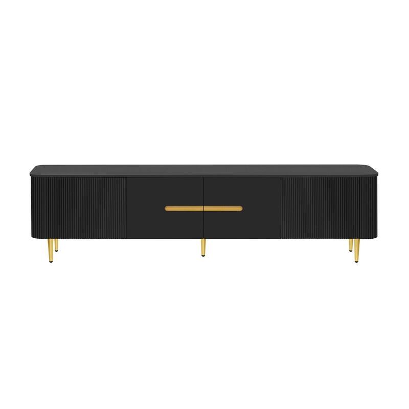 78.7''Minimalist TV Stand for TVs up to 85 Inches, Modern Entertainment Center Media Console with 4 Spacious Cabinets
