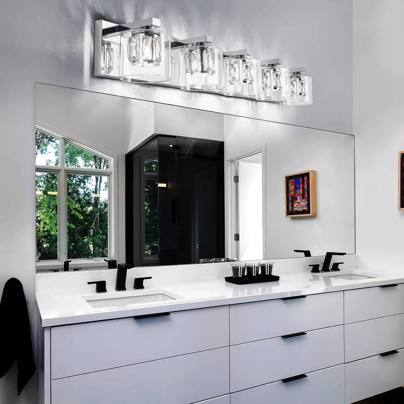 Kolt Chrome Traditional 5-Light Bathroom Vanity Light