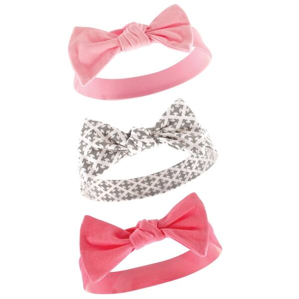 slide 1 of 1, Yoga Sprout Baby Girl Cotton Headbands 3pk, Royal, 0-24 Months - Royal Royal - 0-24 Months