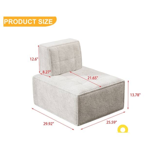Bean Bag Chair,Accent Chair,Modular Sherpa Sofa Chair,