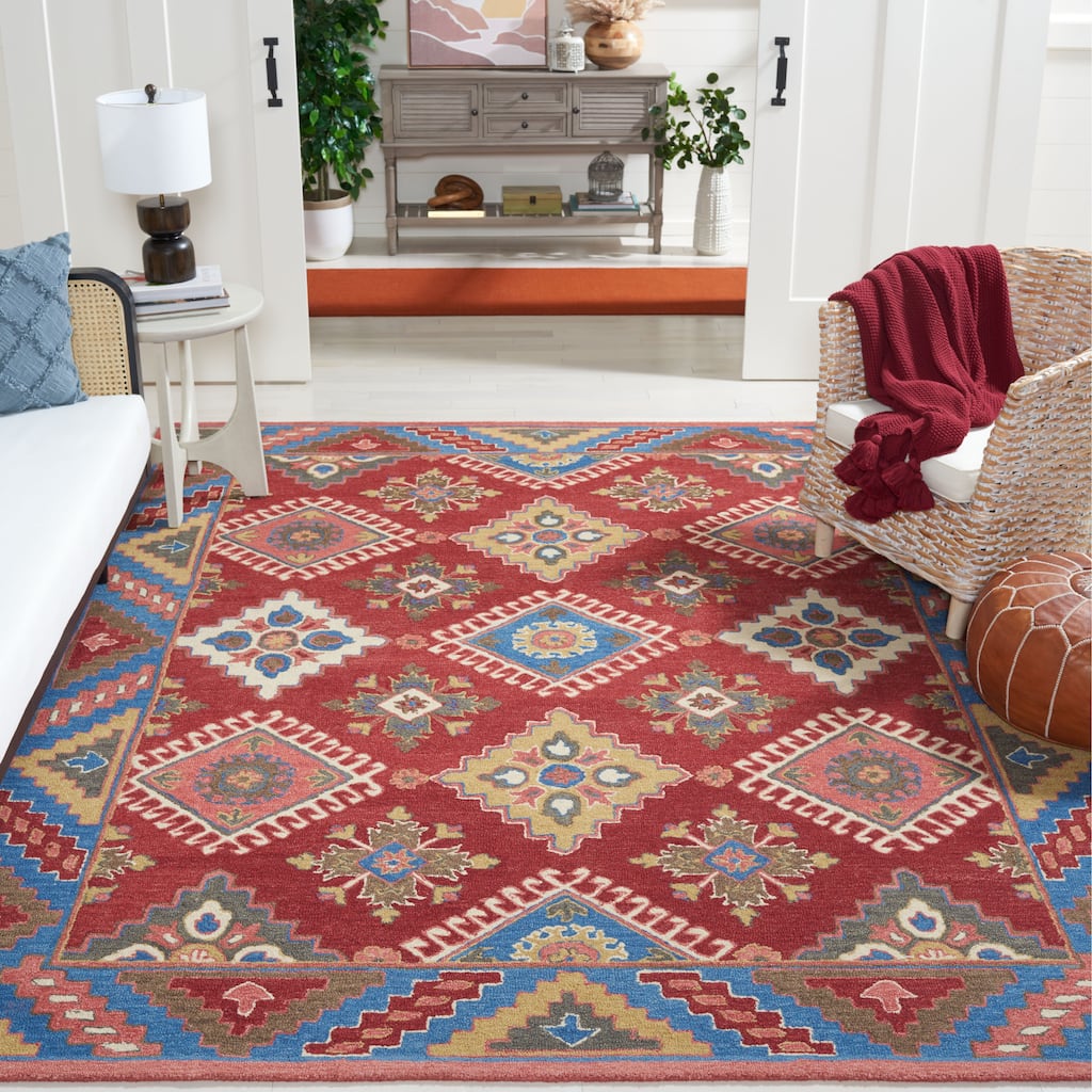 SAFAVIEH Handmade Aspen Boika & Eclectic Tribal Wool Rug
