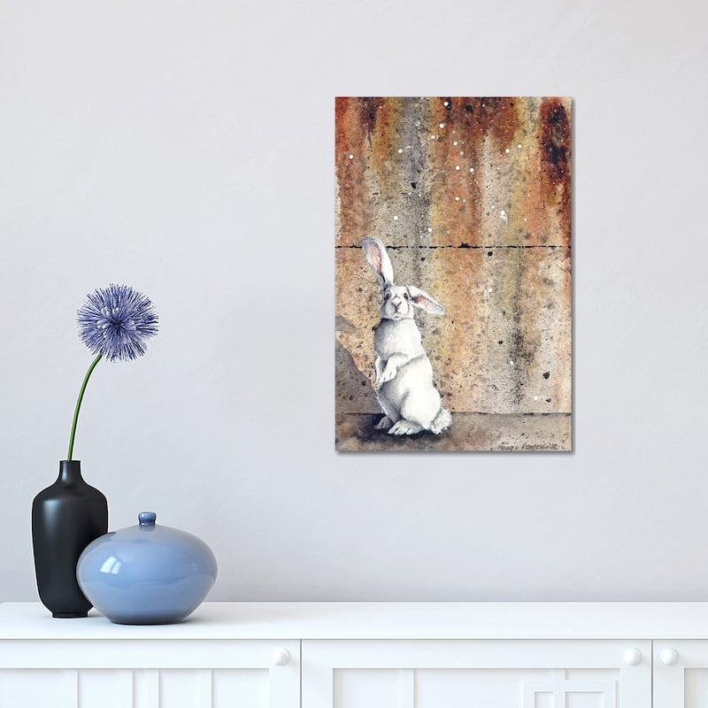 iCanvas "Concrete Bunny" by Maggie Vandewalle Canvas Print - 18x12x1.5