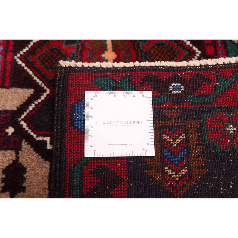 ECARPETGALLERY Hand-knotted Teimani Dark Navy Wool Rug - 3'7 x 6'6