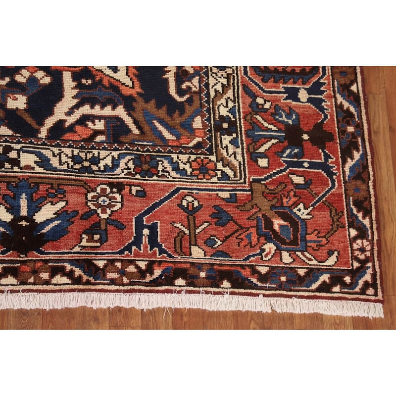 Bakhtiari Persian Vintage Rug Hand-Knotted Wool Carpet - 10'0"x 12'6"