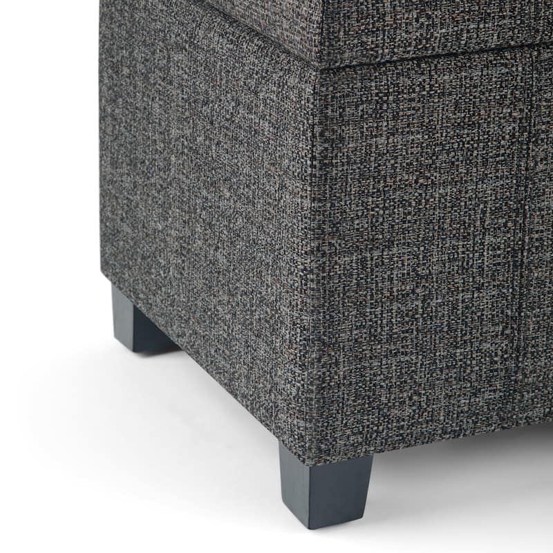 WYNDENHALL Lancaster 36 inch Wide Contemporary Rectangle Storage Ottoman