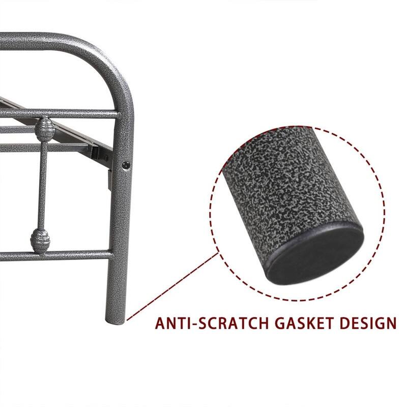 BANSA ROSE Classic Metal Pipe Bed Classic Retro Iron Frame Bed