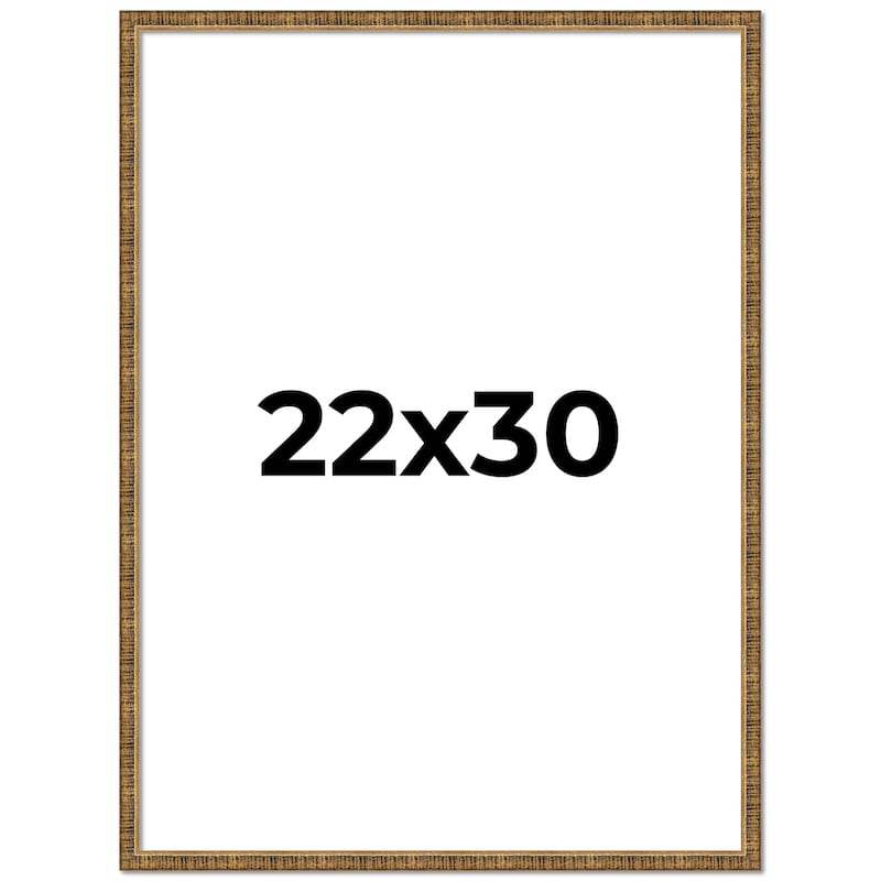22x30 Frame Gold Picture Frame - Complete Modern Photo Frame Includes