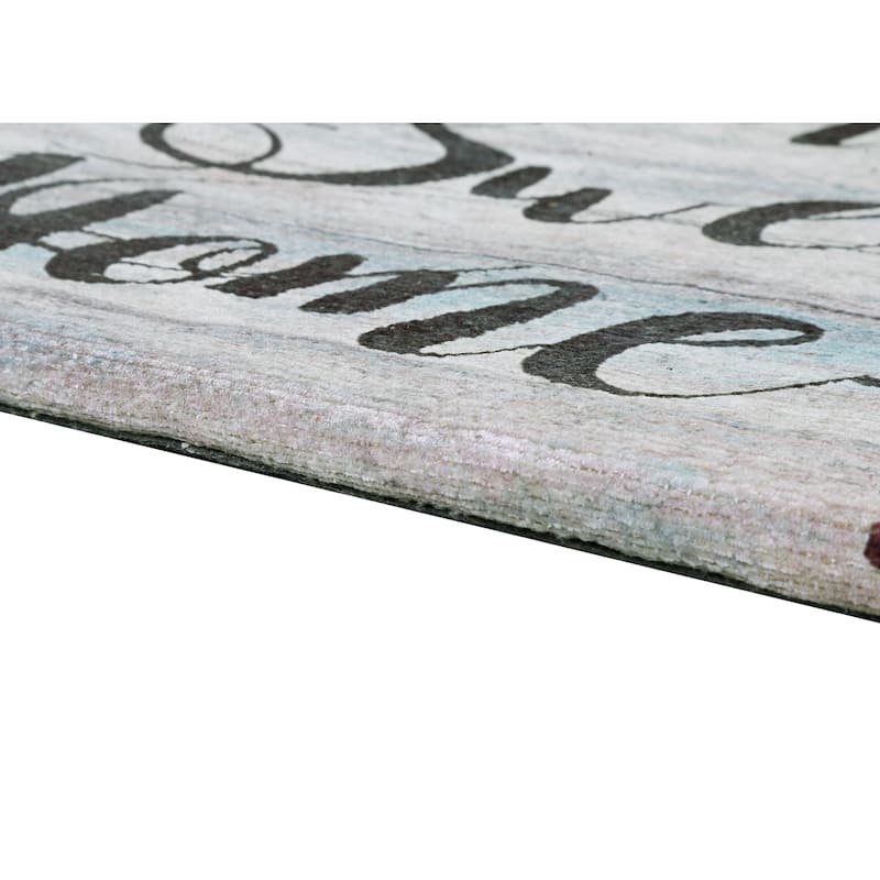 Luxurious Woven Cotton Cushioned Thick Kitchen Mat Rug - Anti-Fatigue, Anti-Skid, - 18''x30''