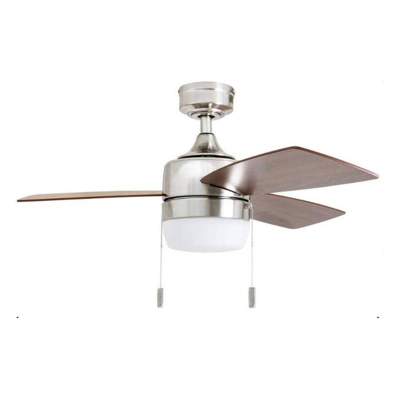44" Honeywell Barcadero Matte Black Contemporary Indoor LED Ceiling Fan with Light, Pull Chain