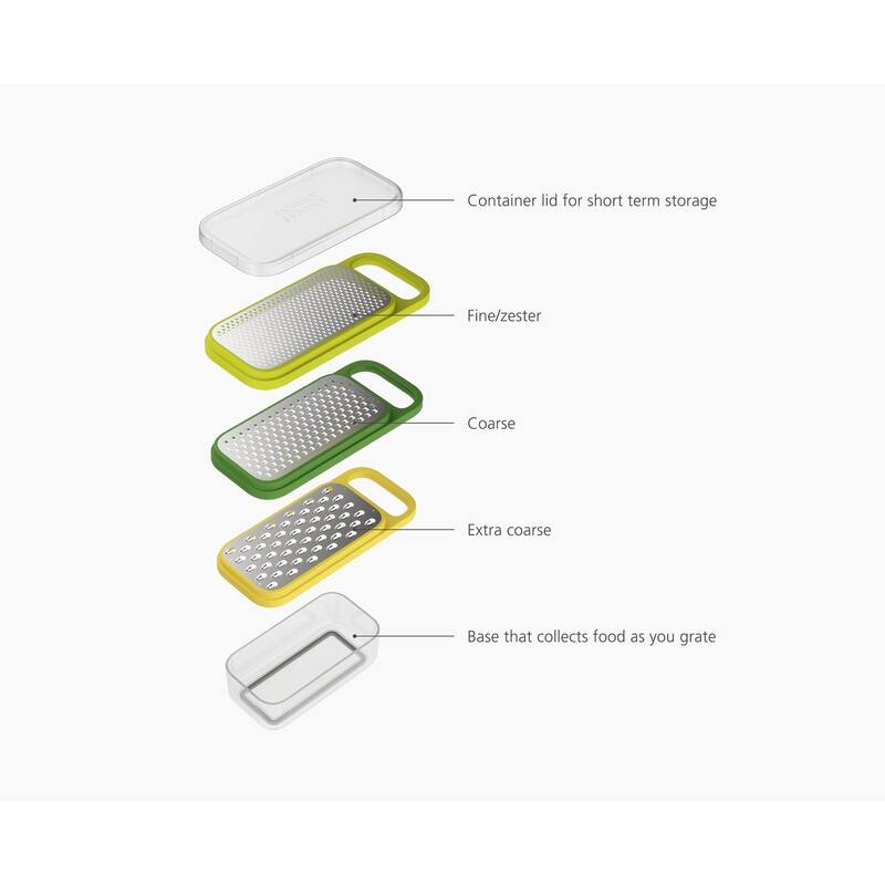 Multi-Grate & Store 3-in-1 Grater Set with Storage Container