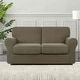 preview thumbnail 144 of 149, Subrtex 9-Piece Stretch Sofa Slipcover Sets with 4 Backrest Cushion Covers and 4 Seat Cushion Covers Loveseat - Olive Green