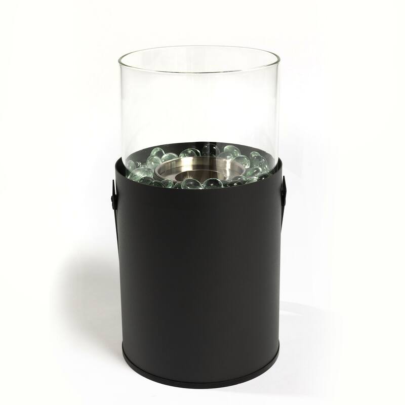 Black Ethanol Fire Pit, Tabletop Fire Pit, Mini Fire Pit, Portable Fireplace for Indoor & Garden