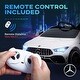 preview thumbnail 12 of 28, Licensed Mercedes-Benz AMG CLA 45 12V Kids Electric Ride On Car with Remote Control, LED Lights, Music, Suspension, Black