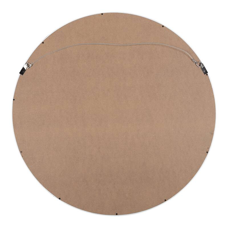 Kate and Laurel Wheeler Round Framed Wall Mirror - 24" Diameter