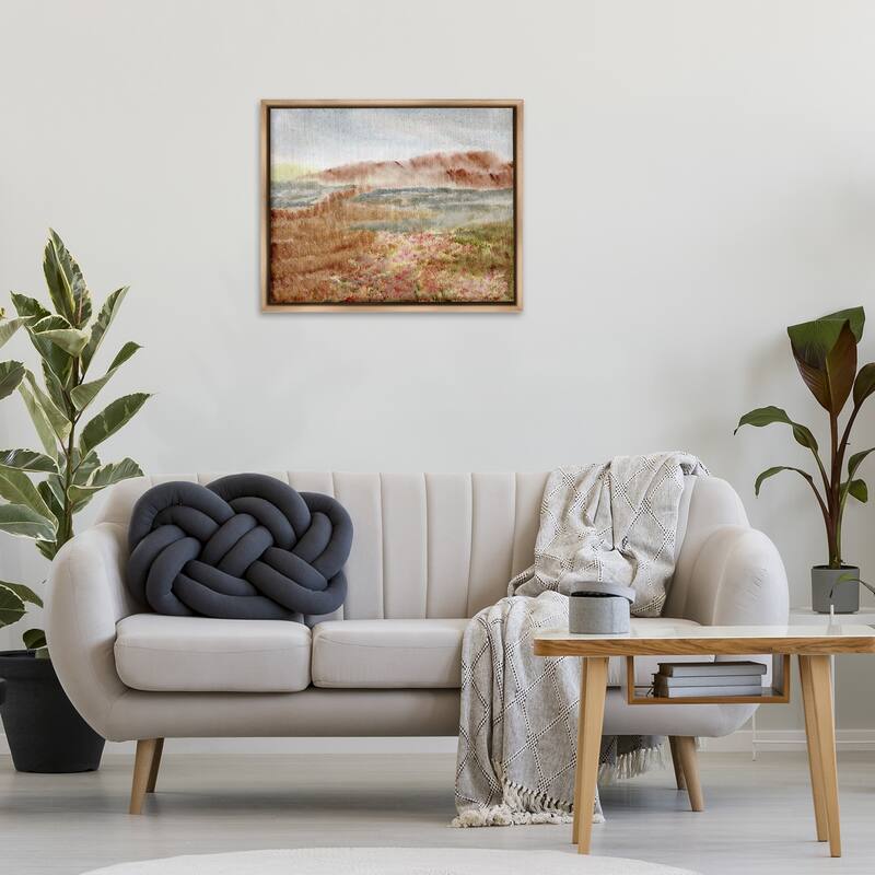 Stupell Vast Earthy Desert View Framed Floater Canvas Wall Art Design By Nikita Jariwala