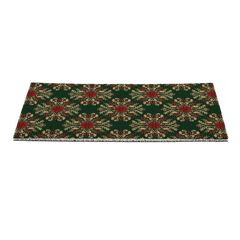 Damask PVC Trapper Door Mat - 28" x 16"