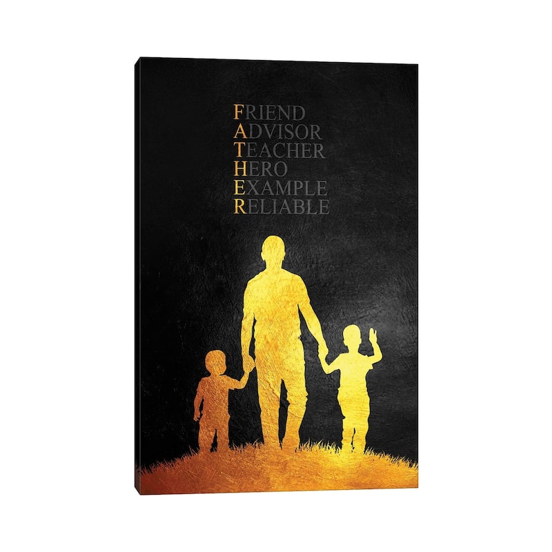iCanvas "Father's Day Tribute" by Adrian Baldovino Canvas Print