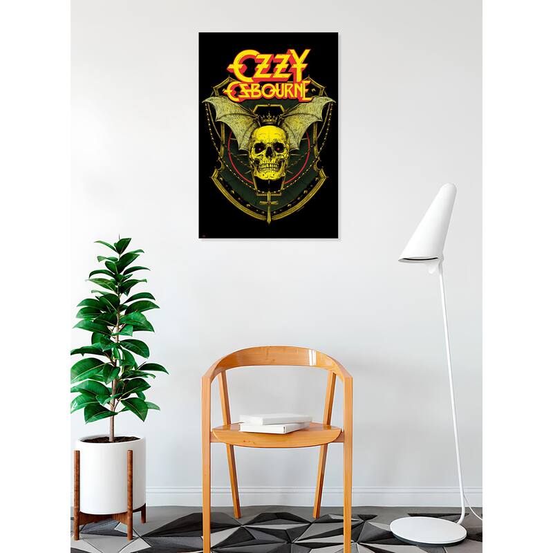 Ozzy Ozbourne- Skull Art Poster - 24 x 36 Inch