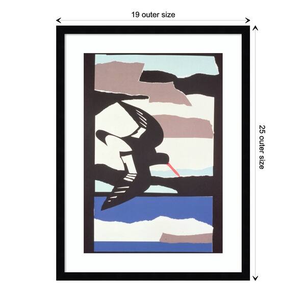 Oystercatcher (Bird) by John Wallington Wood Framed Wall Art Print