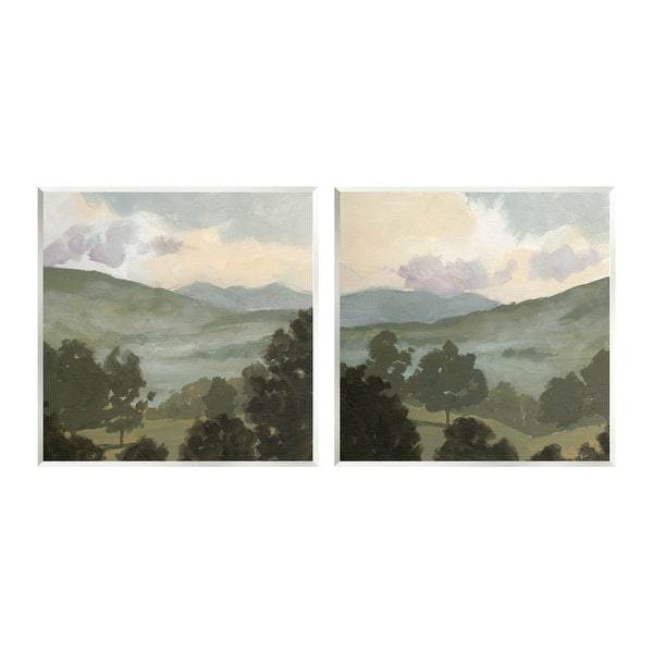 Stupell Rural Hills Landscape 2 Piece Wall Plaque Art Set Design by ...