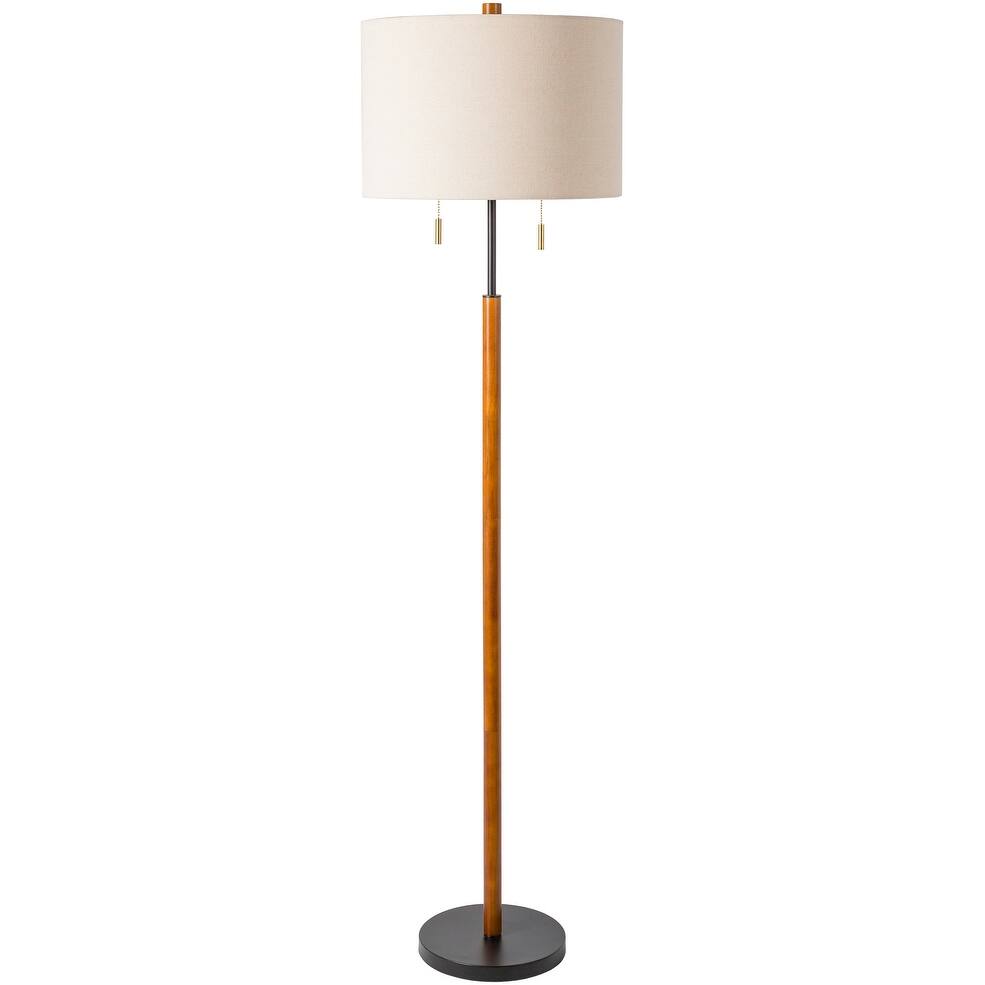 Cruise Wood Finish Modern Floor Lamp