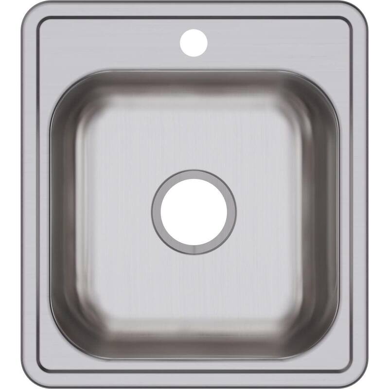 Elkay Dayton 17" Drop In Single Basin Stainless Steel Kitchen Sink